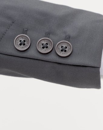 Миниатюра фотографии Пиджак серый двубортный button blue