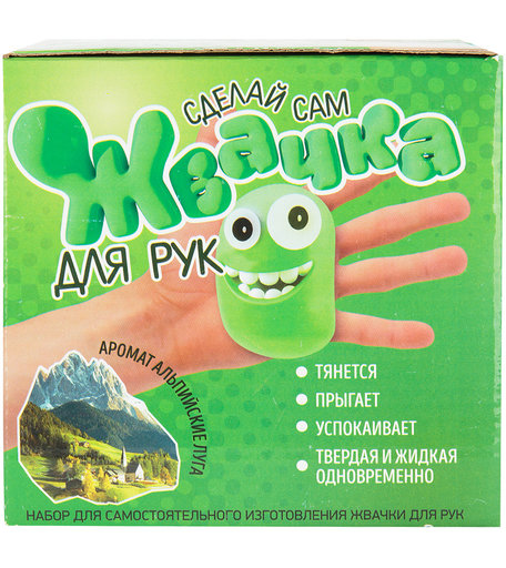 Набор для опытов Инновации для детей Юный Химик: жвачка для рук - Альпийские луга