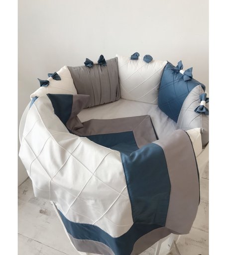 Комплект в кроватку Krisfi Космос (17 предметов) для кроваток 120x60, 125x75 и 75x75 см