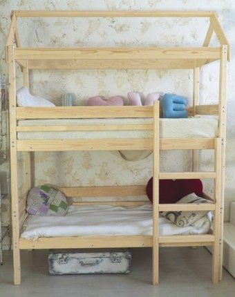 Подростковая кровать Green Mebel двухъярусная домик Baby-house 80х160 см