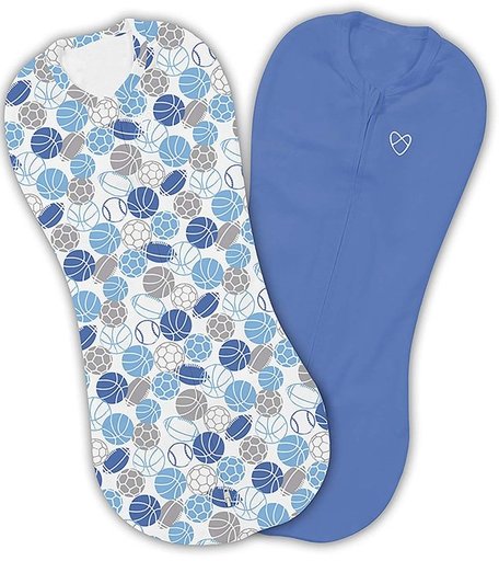 Конверты на молнии Swaddlepod, синий, S, 2 шт.