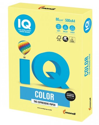 IQ Бумага цветная Умеренно-интенсив А4 500 листов