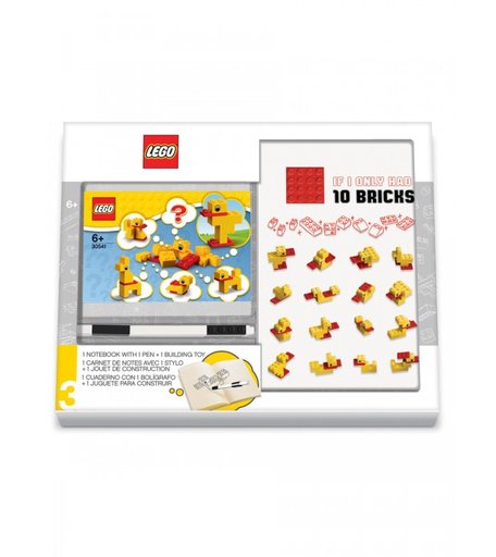 Lego Classic Книга для записей с ручкой и минифигурой Duck Build