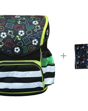 Миниатюра фотографии Mprinz школьный ранец soccer и мешок для обуви soccer