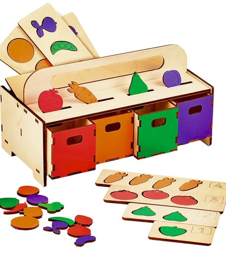 Сортер Raduga Kids Сундучок Фрукты-Овощи