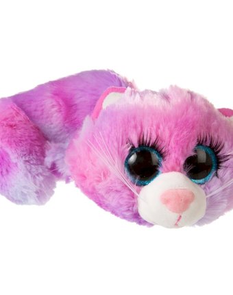 Миниатюра фотографии Мягкая игрушка abtoys реснички. кошка 40 см цвет: розовый