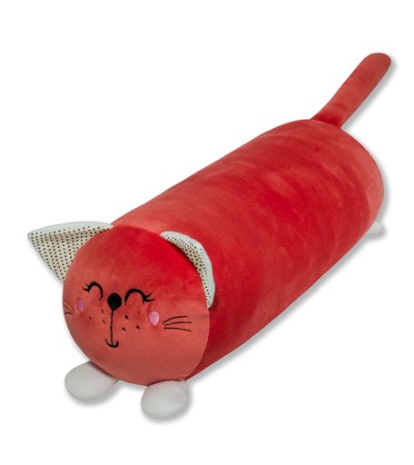 Мягкая игрушка Штучки Кот 40х17х17 цвет: оранжевый