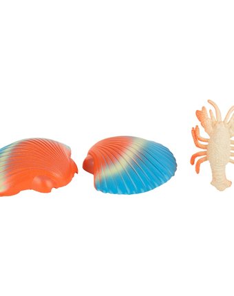 Настольная игра Игруша Морское животное в ракушке оранжево-голубое