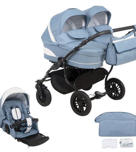 Коляска 2 в 1 Glory Sofia Duo New для двойни
