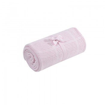 Плед для кроватки Mothercare хлопковый, 155х120 см, розовый