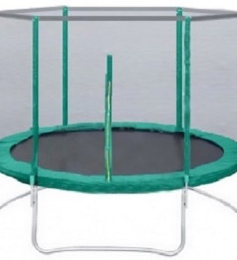 Миниатюра фотографии Кмс батут с защитной сеткой trampoline 8 диаметр 2.4 м сг000004756