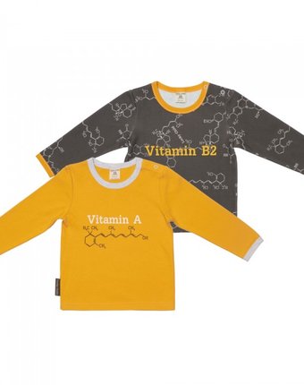 Миниатюра фотографии Lucky child комплект детский футболка витамин 2 шт. 38-20