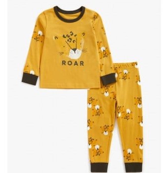 Пижама "Леопард", желтый
