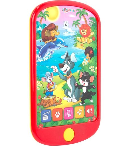Телефон Азбукварик Смартфон Мои мультяшки 23 см