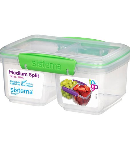 Sistema Контейнер прямоугольный двухсекционный 835 мл