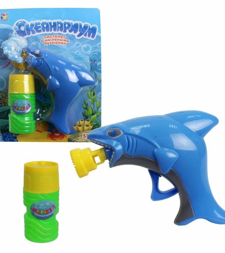 Пистолет с мыльными пузырями 1Toy Океанариум Акула