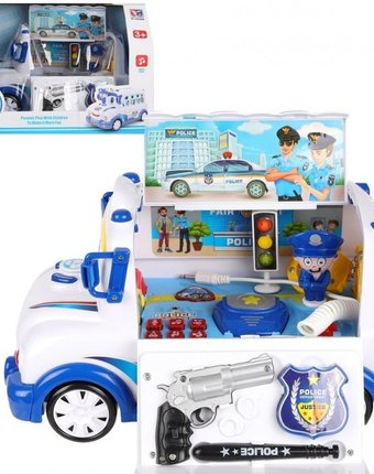 Миниатюра фотографии Наша игрушка игровой набор полицейский автобус