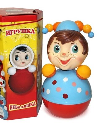 Миниатюра фотографии Развивающая игрушка russia неваляшка скоморох 41 см