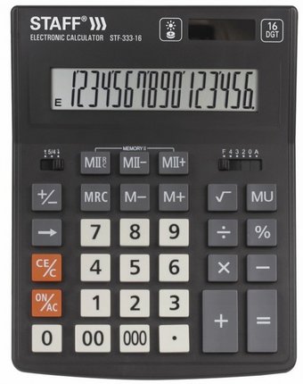 Staff Калькулятор настольный Plus STF-333 16 разрядов