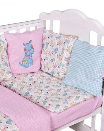 Постельное белье Polini kids Собачки (3 предмета) 120х60 см