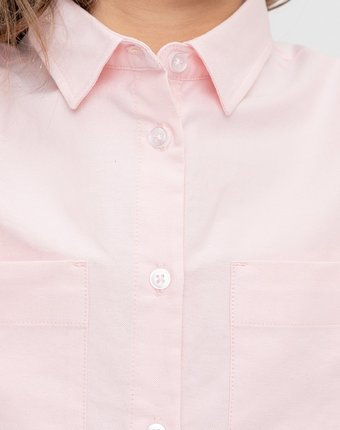 Миниатюра фотографии Блузка розовая с карманами button blue