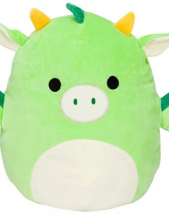Мягкая игрушка Squishmallows сквиш антистресс Зеленый дракончик Декстер
