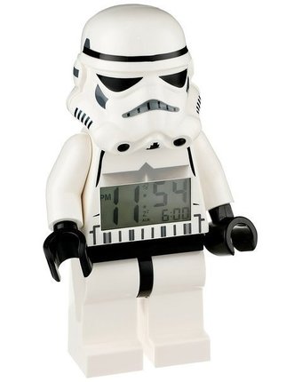 Часы Lego Будильник Lego Star Wars минифигура Storm Trooper
