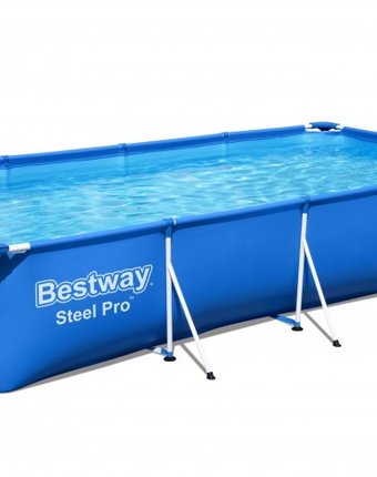 Bestway Бассейн каркасный прямоугольный с фильтром-насосом 400х211х81 см