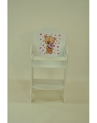 Миниатюра фотографии Коняша кукольный стульчик для кормления мишутки сладкоежка