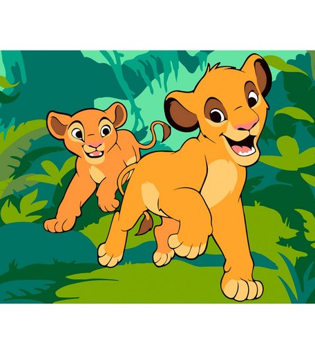 Набор для раскрашивания по номерам ФРЕЯ Симба и Нала