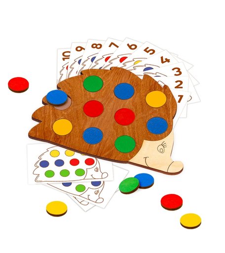 Сортер Raduga Kids Деревянные игрушки Повтори за ежиком, 11 х 14.5 х 0.5