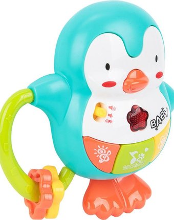 Миниатюра фотографии Развивающая игрушка игруша пингвин с красным клювом