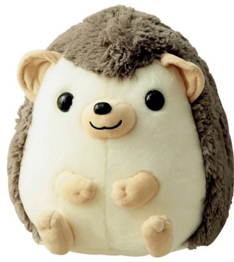 Мягкая игрушка Super01 Ежик 30 см цвет: коричневый