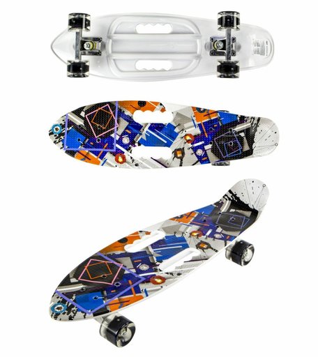 Скейтборд Navigator Графити белый