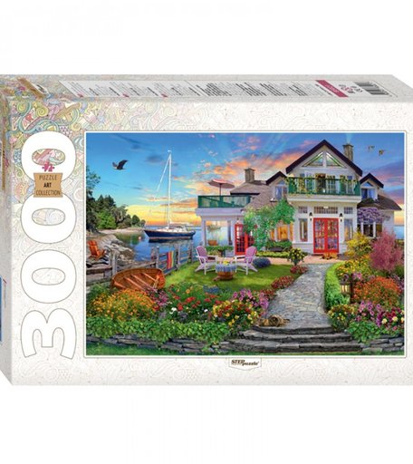 Step Puzzle Пазл Дом на берегу залива (3000 элементов)