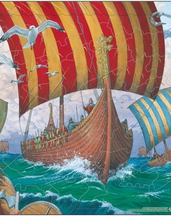 Миниатюра фотографии Larsen пазл корабли викингов
