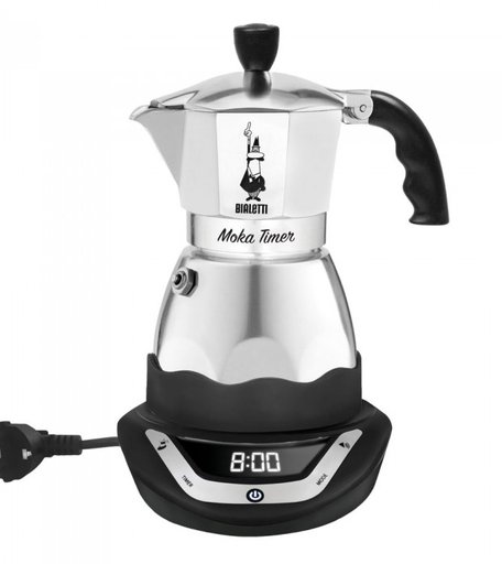 Bialetti Гейзерная кофеварка Moka Timer на 6 порций