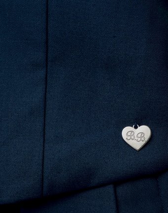 Миниатюра фотографии Синий классический жилет button blue