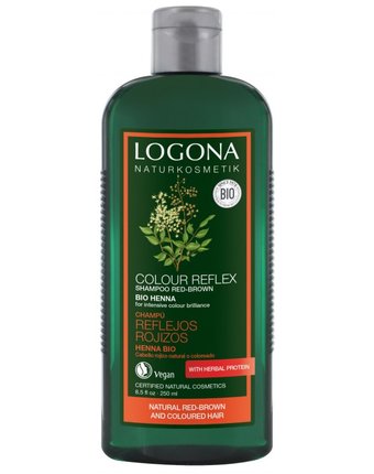 Миниатюра фотографии Logona color reflex шампунь для рыжих и коричневых волос волос с хной 250 мл