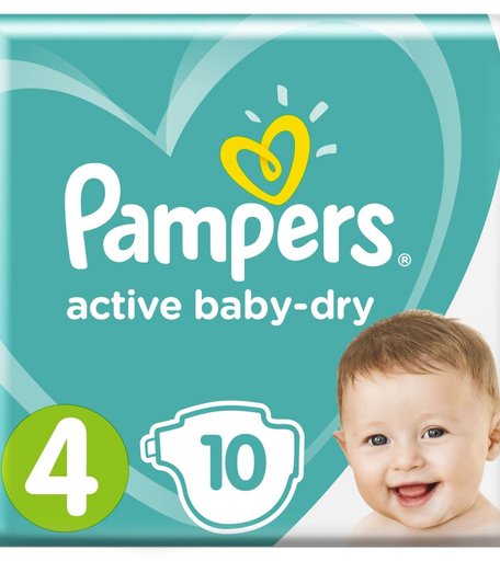 Подгузники Pampers Active Baby Dry (9-14 кг) шт.