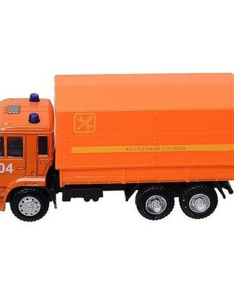 Миниатюра фотографии Инерционный грузовик play smart камаз аварийная служба 17 см