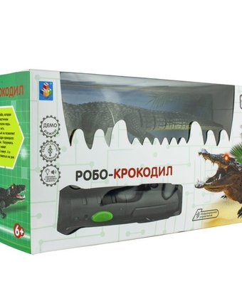 Миниатюра фотографии Интерактивная игрушка 1 toy робо-крокодил