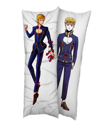 Подушка декоративная Super01 Джорно Джовано Невероятные приключения ДжоДжо подушка, наволочка 150 х 50 см