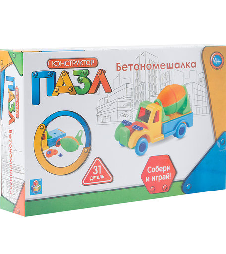 Пазл 1Toy Бетономешалка 31 деталей