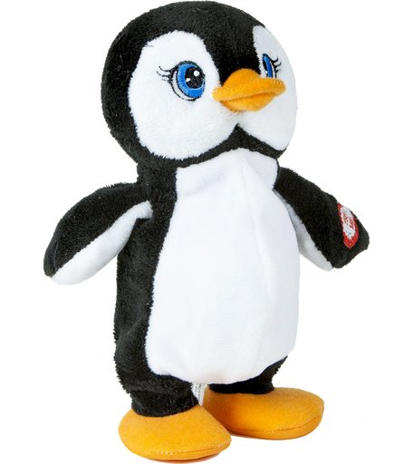 Интерактивная мягкая игрушка Trinity Пингвин 20 см цвет: черный