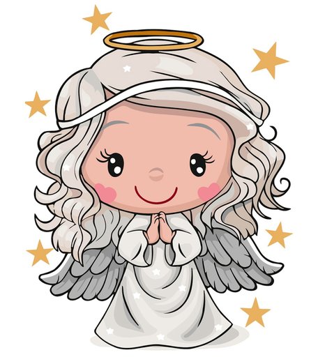 Набор для раскрашивания по номерам ФРЕЯ Маленький ангелочек