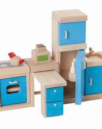 Миниатюра фотографии Plan toys набор мебели для кухни
