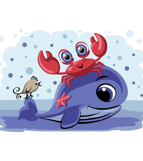 Набор для раскрашивания по номерам ФРЕЯ Лучшие друзья