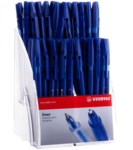 Stabilo Дисплей шариковых ручек Liner 808 0.7 мм 80 шт.
