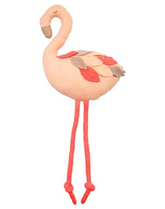 Миниатюра фотографии Мягкая игрушка merimeri трикотажная фламинго